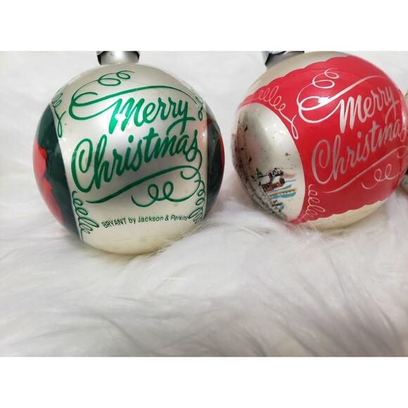 Vintage Essex Franke Bird Cardinal Red Green Retro Glass Christmas Glass Lot 4 - Picture 7 of 9